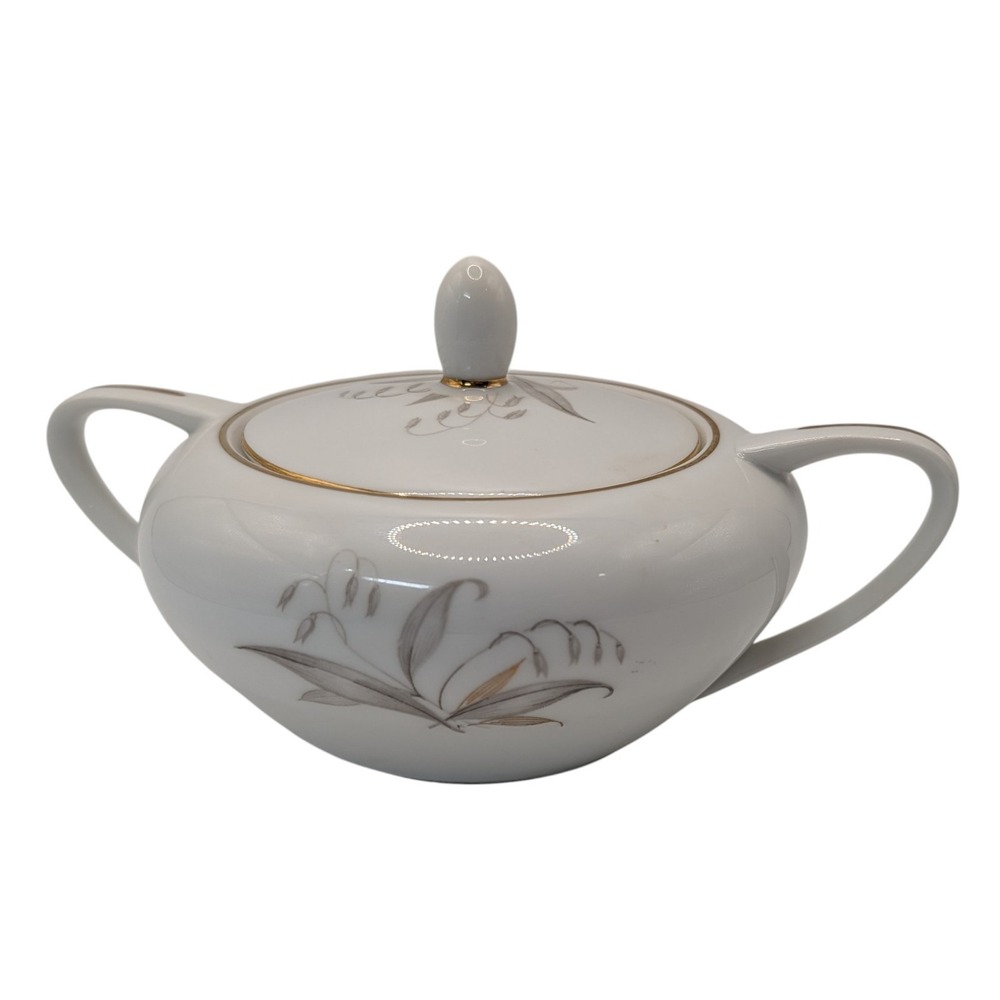 Kaysons Sugar Bowl with Lid Golden Rhapsody Fine‎ China Vintage 1961 Japan